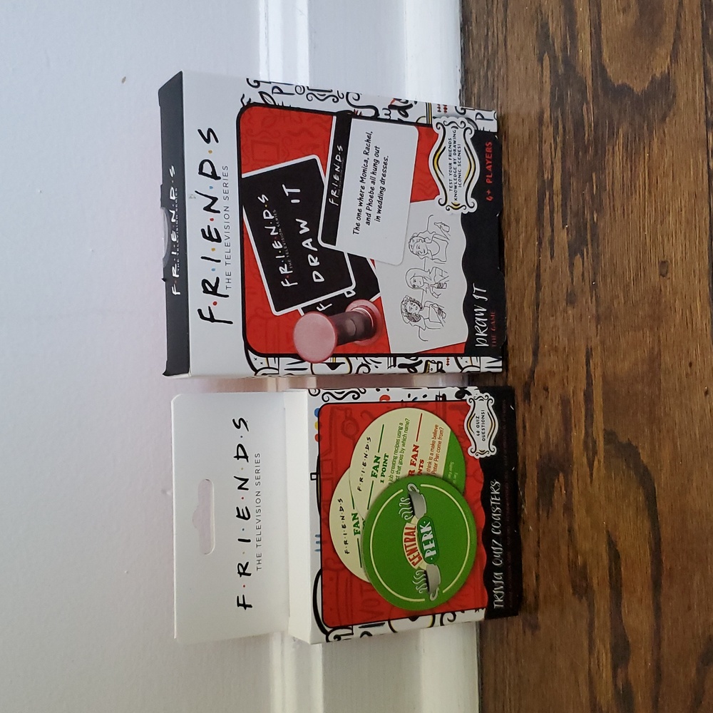 NWT, FRIENDS Draw It Game + Trivia Coasters